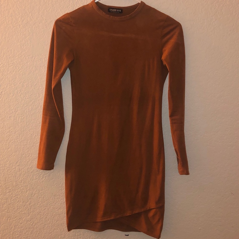 Fashion Nova McKenna Dress - Suede